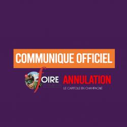 Annulation Foire de Châlons Communiqué Officiel